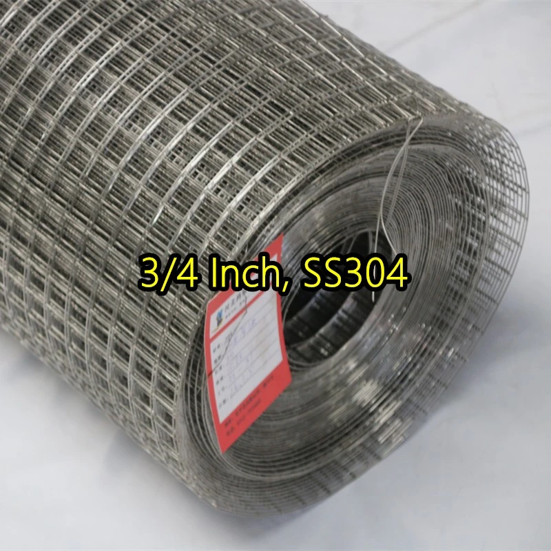 Malla de alambre soldada con aut&oacute;gena SS304 de 3/4 pulgada