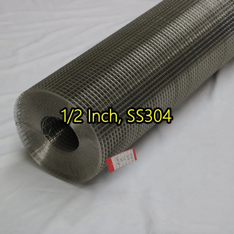 Malla de alambre soldada con aut&oacute;gena SS304 de 1/2 pulgada