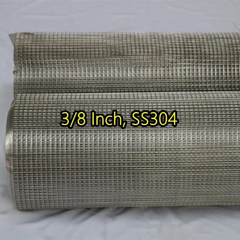 Malla de alambre soldada con aut&oacute;gena SS304 de 3/8 pulgada