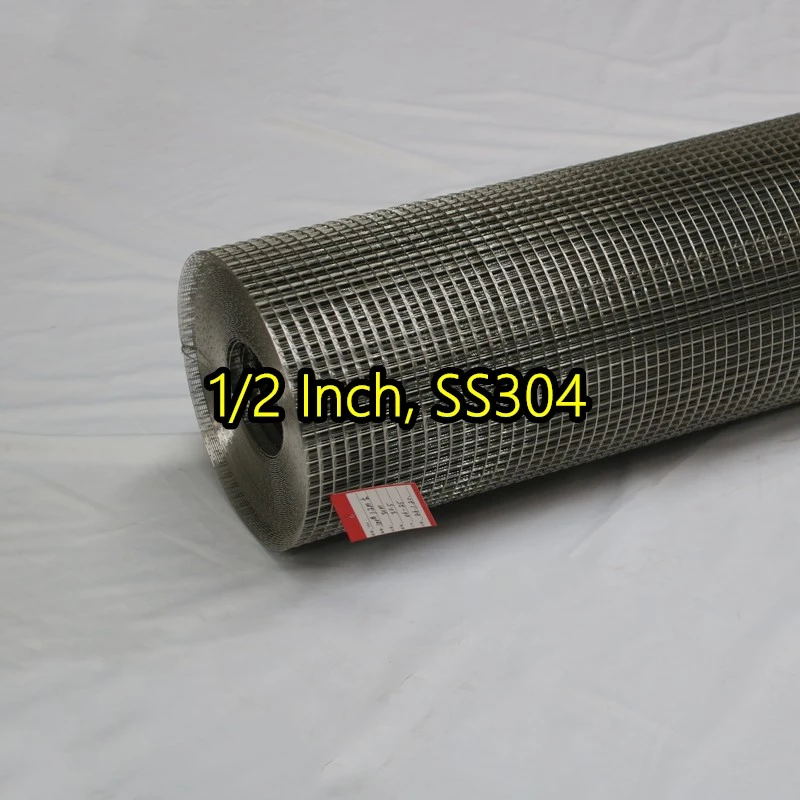 Malla de alambre soldada con aut&oacute;gena SS304 de 1/2 pulgada