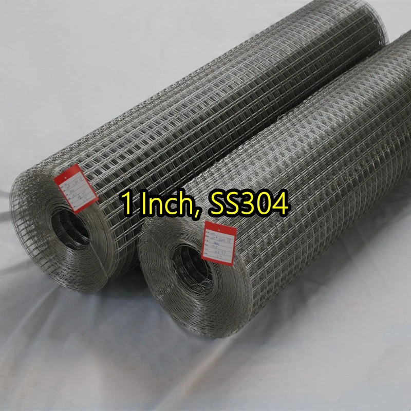 Malla de alambre soldada con aut&oacute;gena SS304 de 1 pulgada