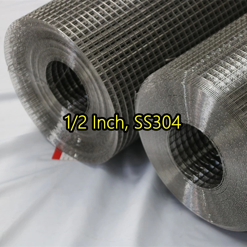 Malla de alambre soldada con aut&oacute;gena SS304 de 1/2 pulgada