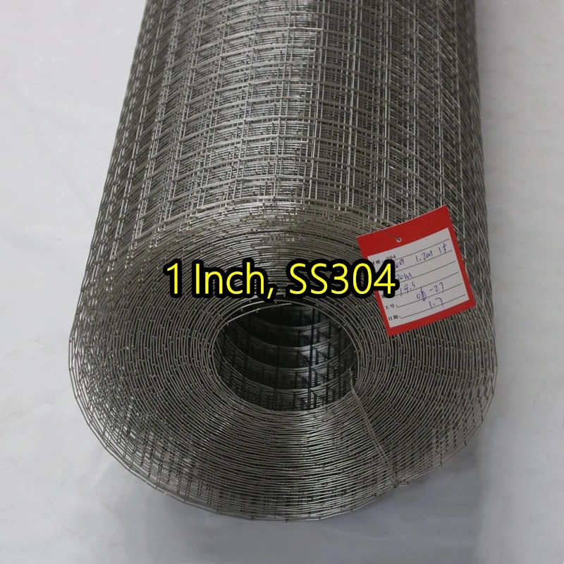 Malla de alambre soldada con aut&oacute;gena SS304 de 1 pulgada