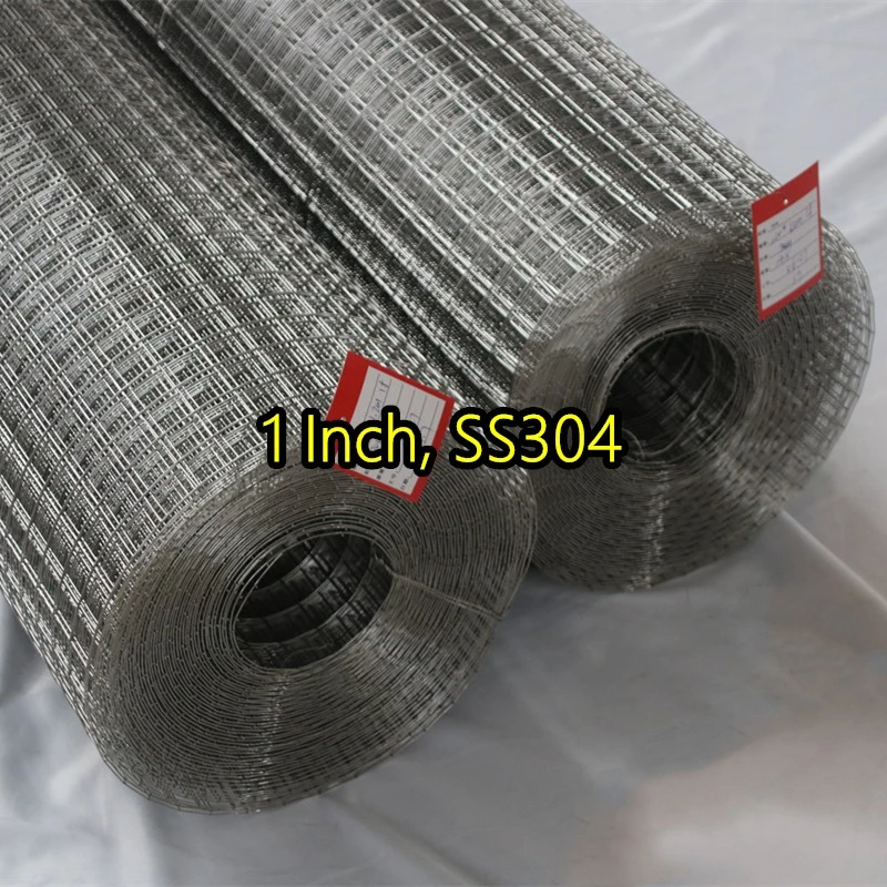 Malla de alambre soldada con aut&oacute;gena SS304 de 1 pulgada