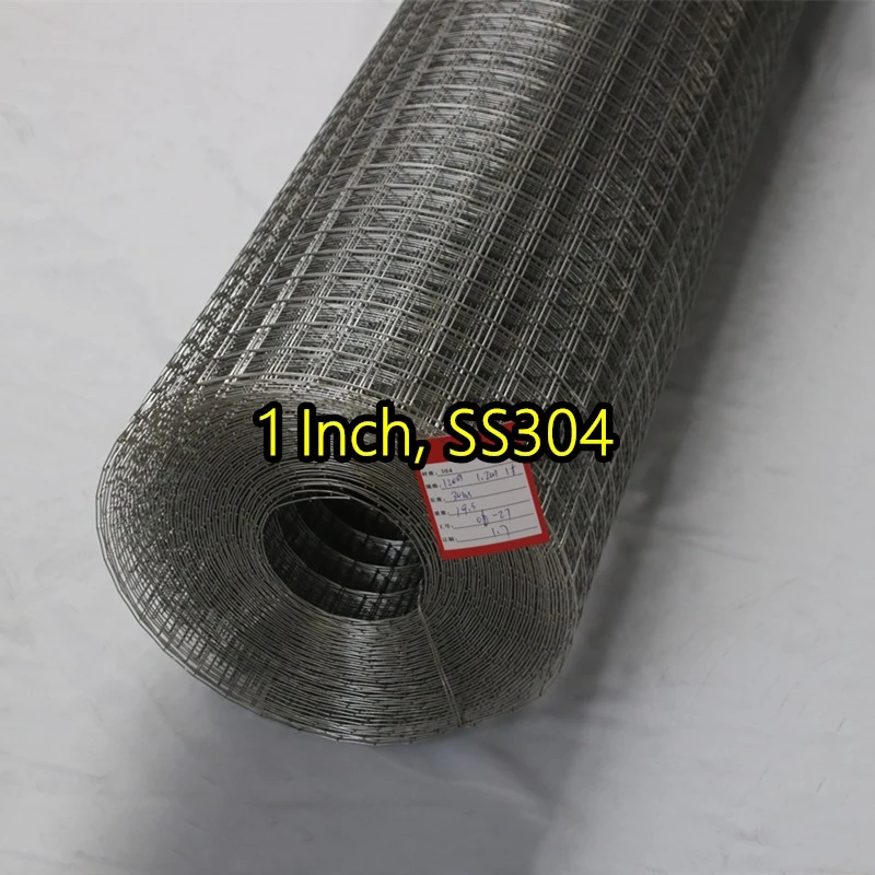 Malla de alambre soldada con aut&oacute;gena SS304 de 1 pulgada