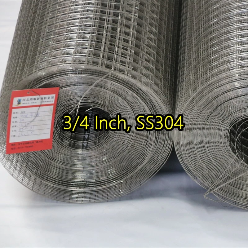 Malla de alambre soldada con aut&oacute;gena SS304 de 3/4 pulgada