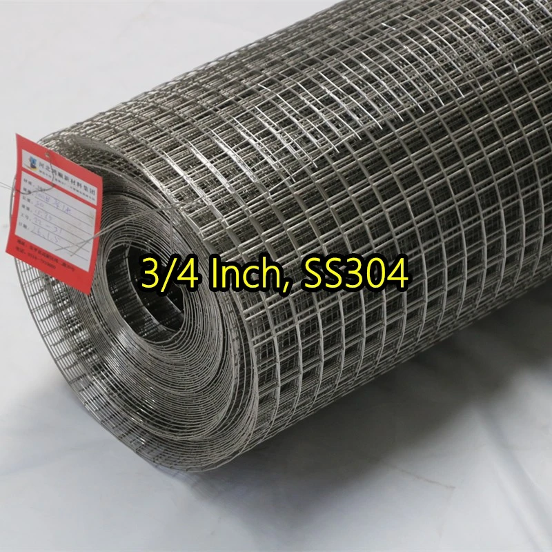 Malla de alambre soldada con aut&oacute;gena SS304 de 3/4 pulgada