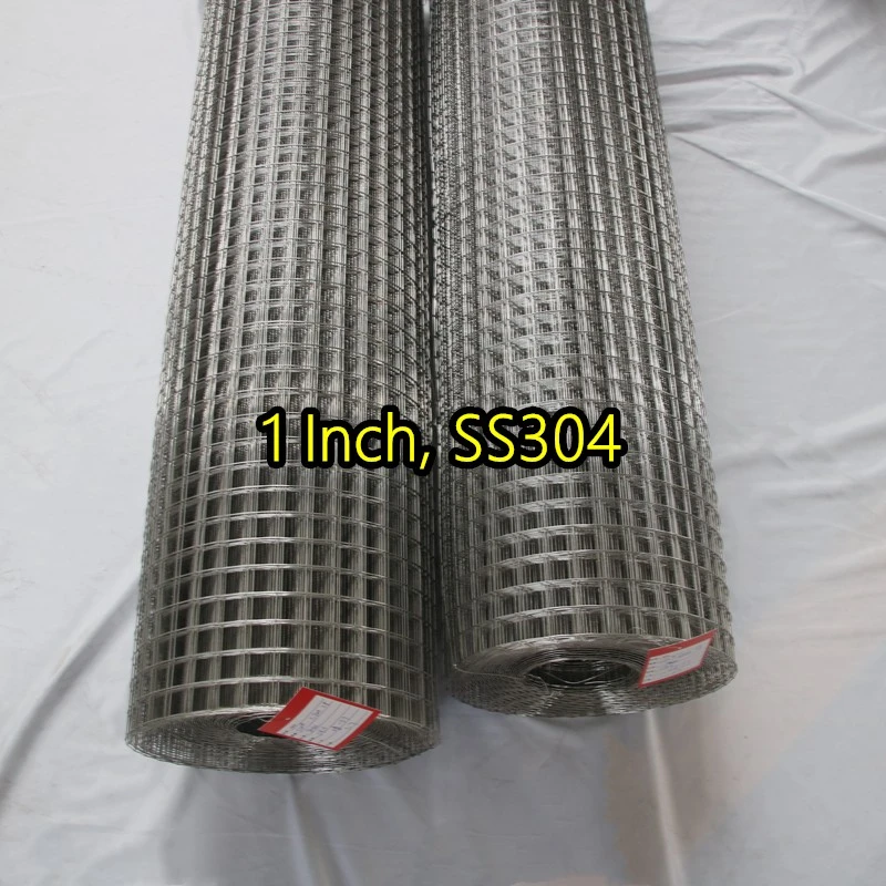 Malla de alambre soldada con aut&oacute;gena SS304 de 1 pulgada